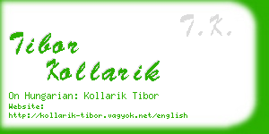 tibor kollarik business card